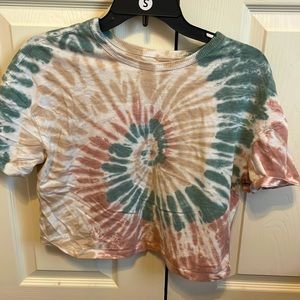 Womens SO Tie-Dye Crop Top